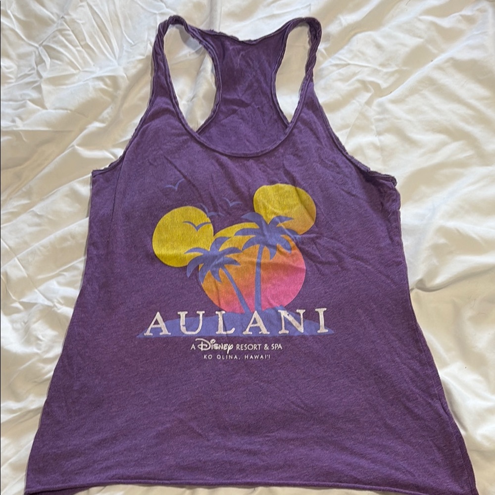 Disney Aulani Purple Women's Tank Top